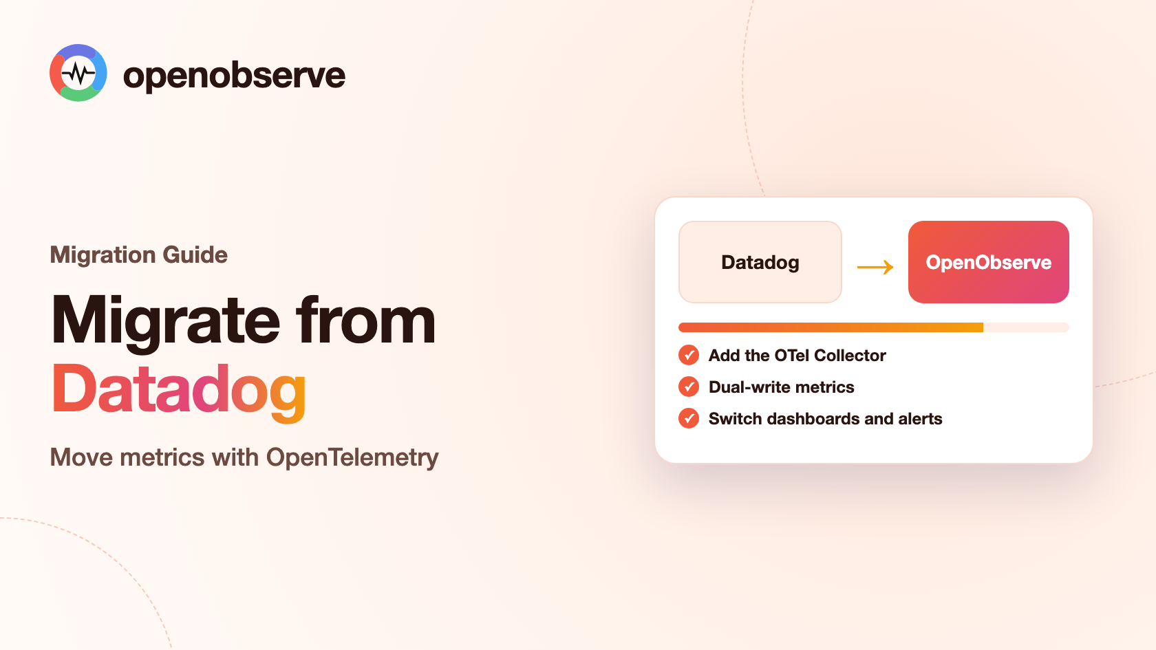 How to migrate from Datadog to OpenObserve