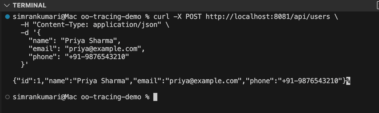 Generate Traces by Calling the APIs