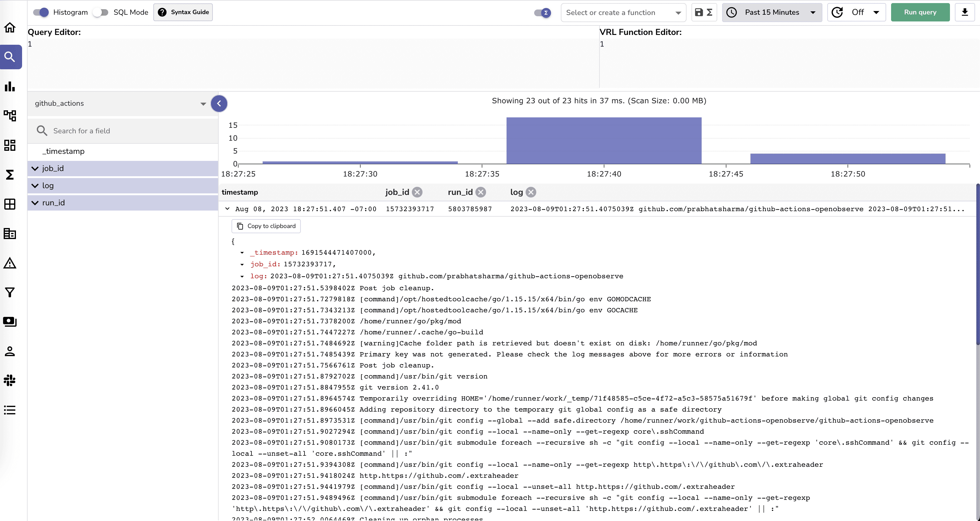 OpenObserve Logs