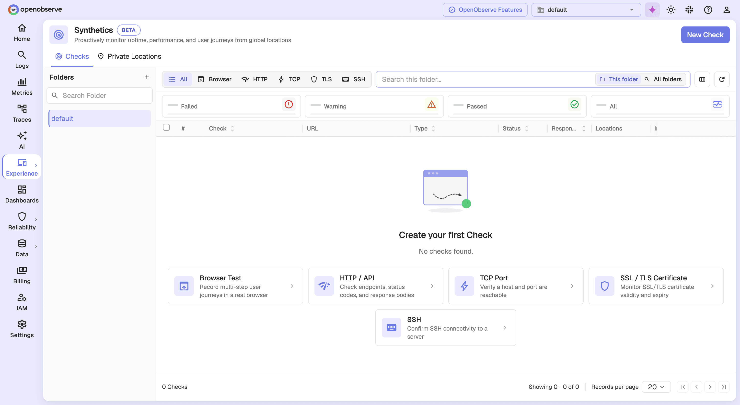 Browser checks with Playwright