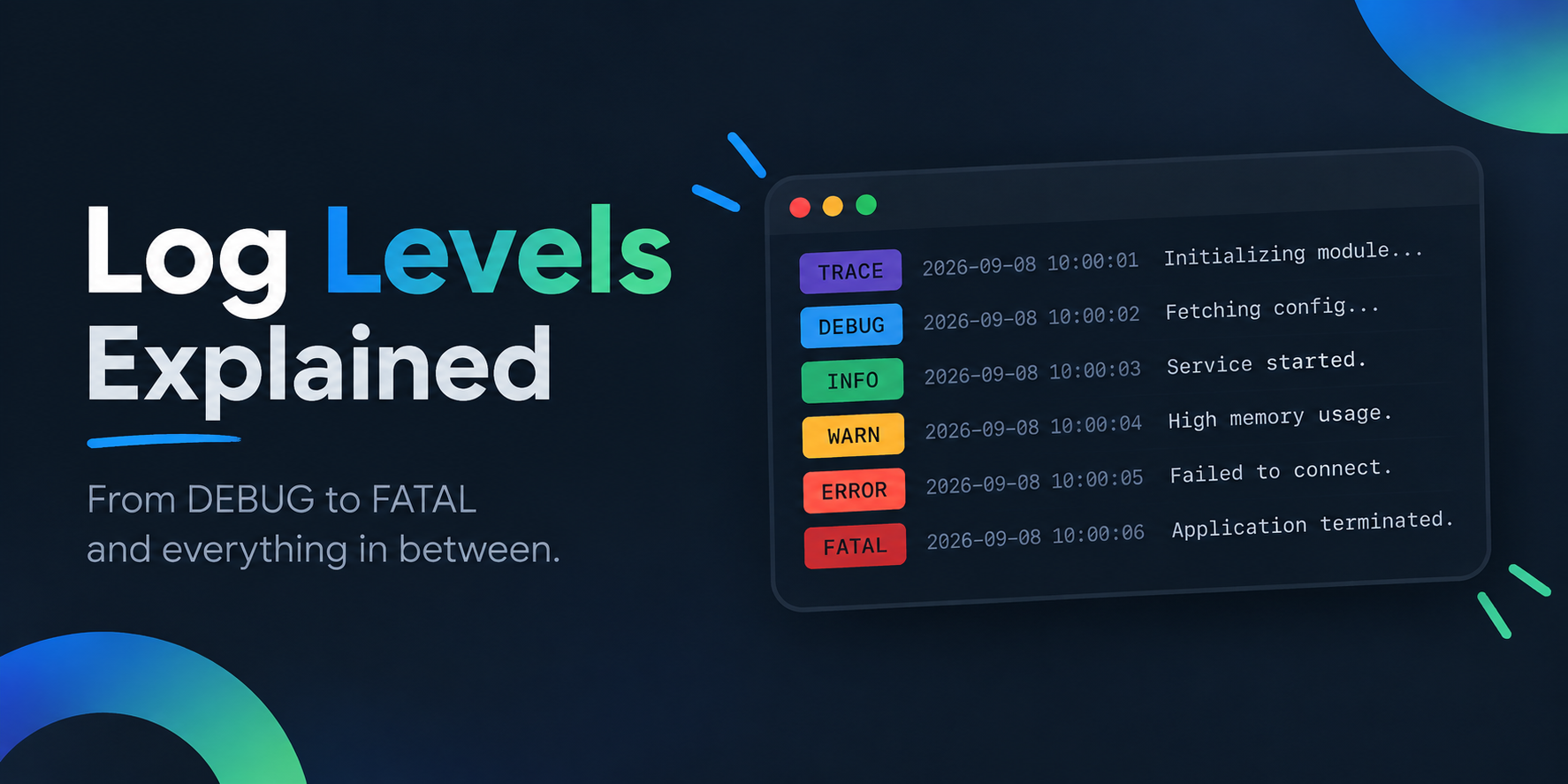 Log Levels Explained: DEBUG, INFO, WARN, ERROR & Best Practices