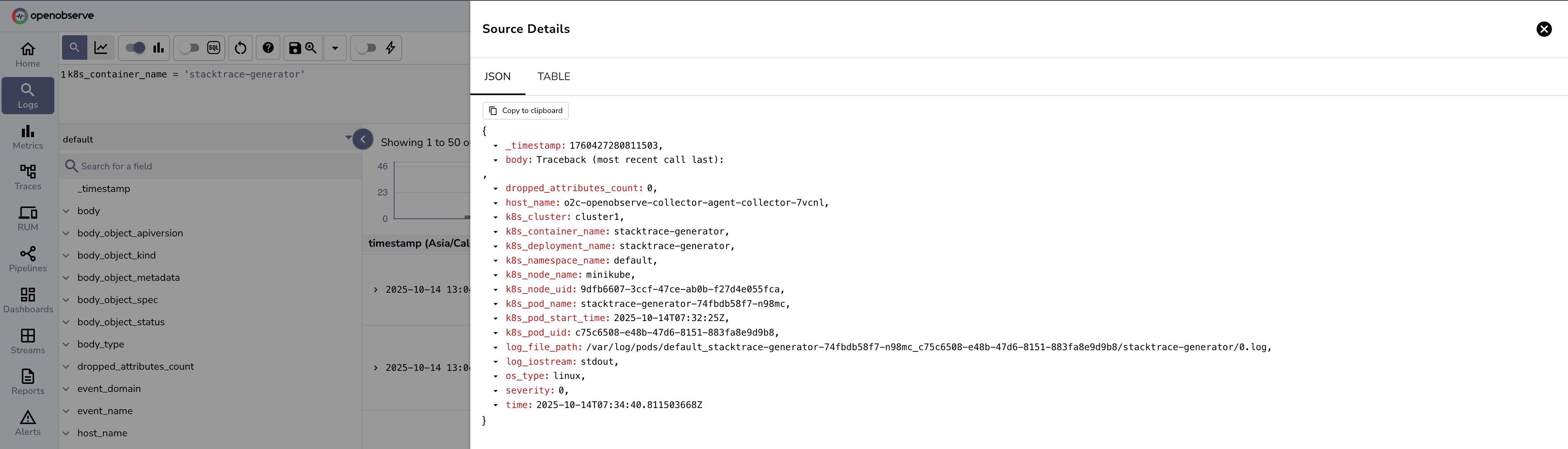 Fragmented event in Log UI- Disconnected log line