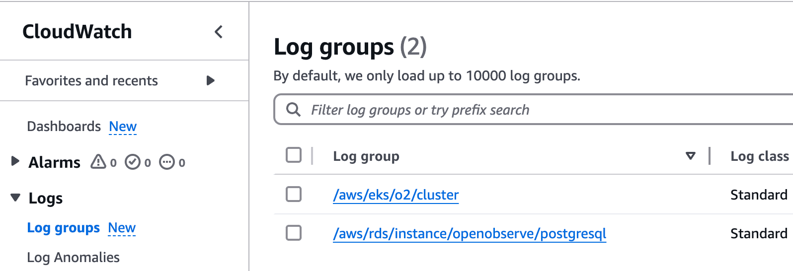 aws rds logs