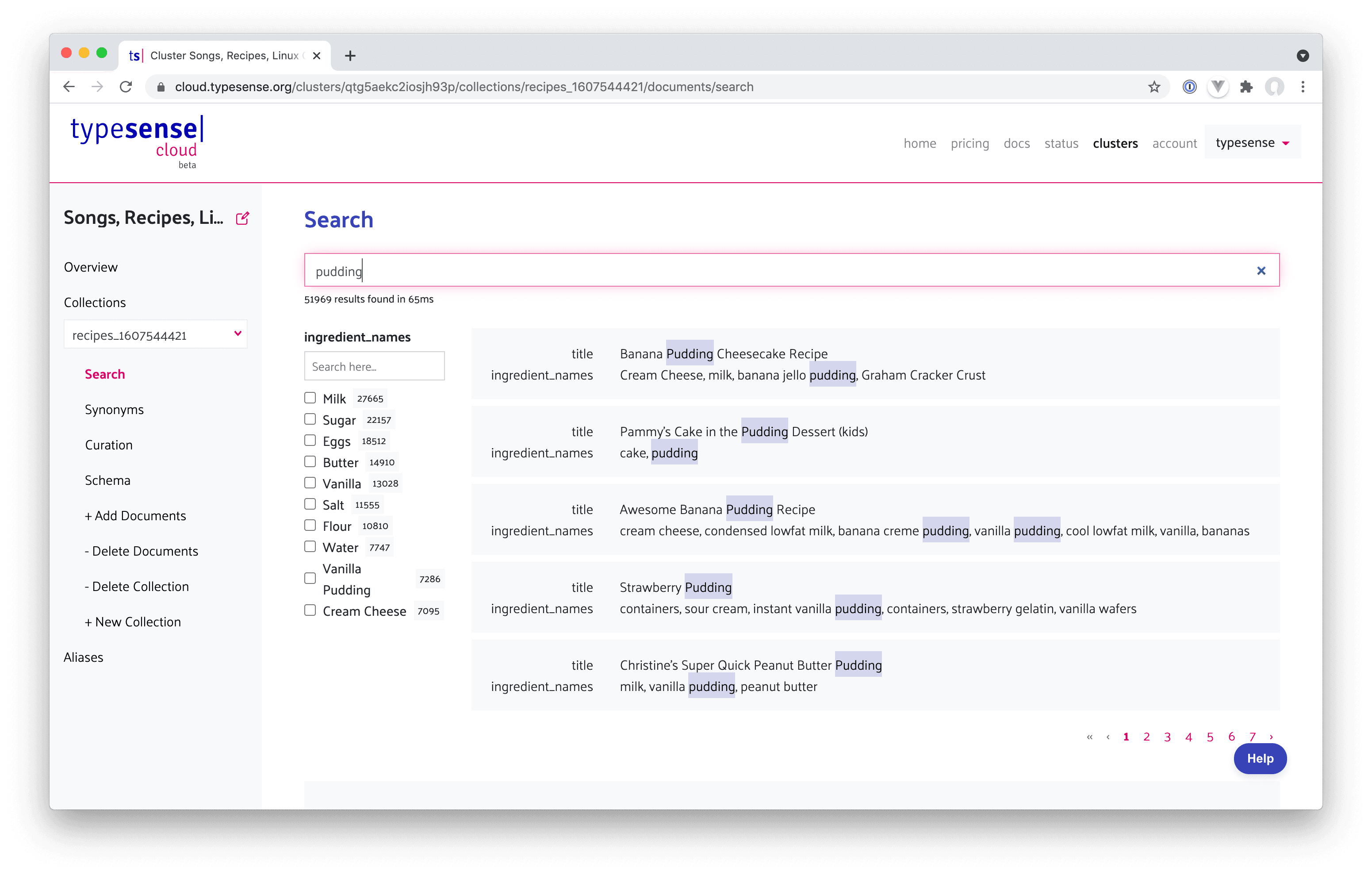 Typesense Search Interface