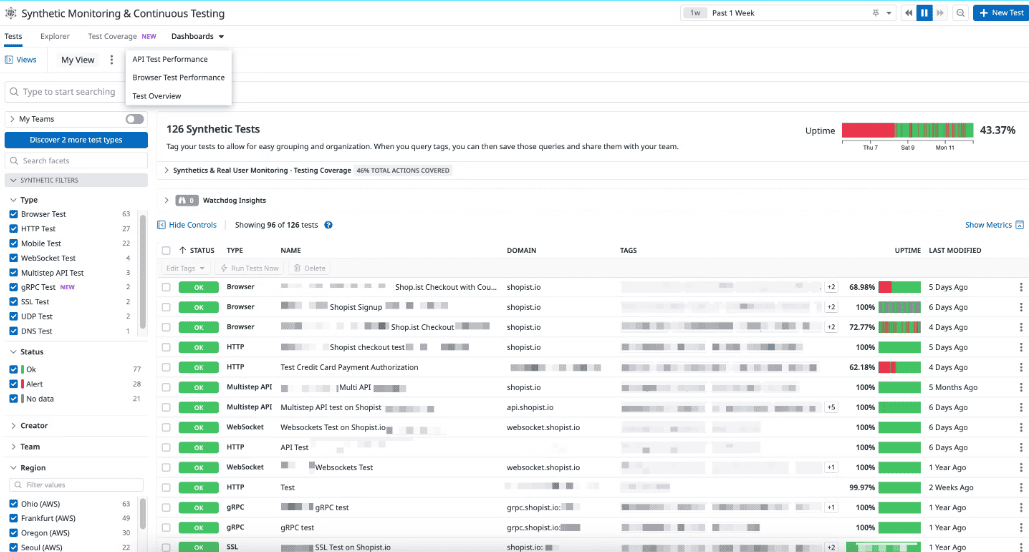 Datadog Synthetics