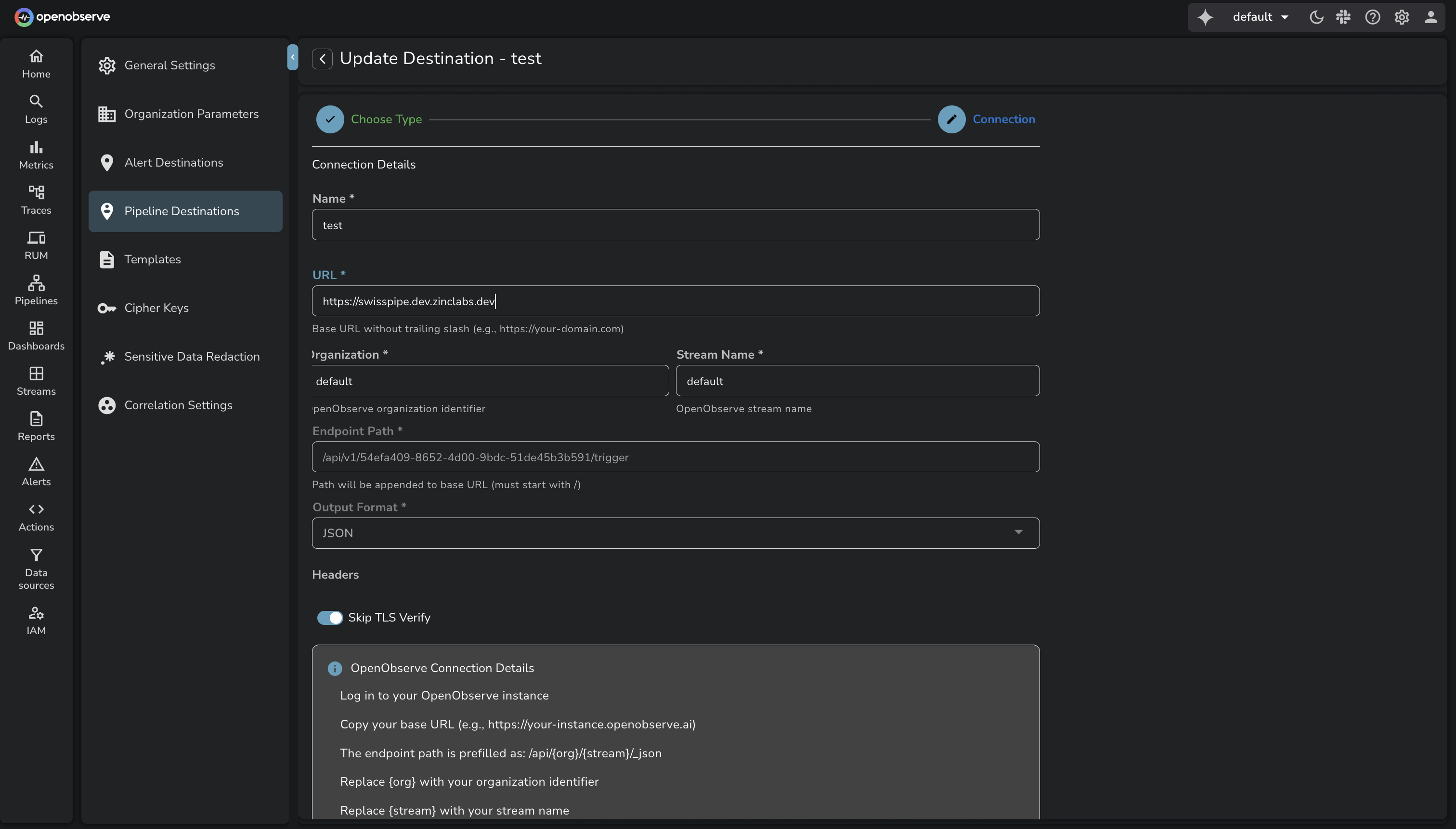 config-remote-destination