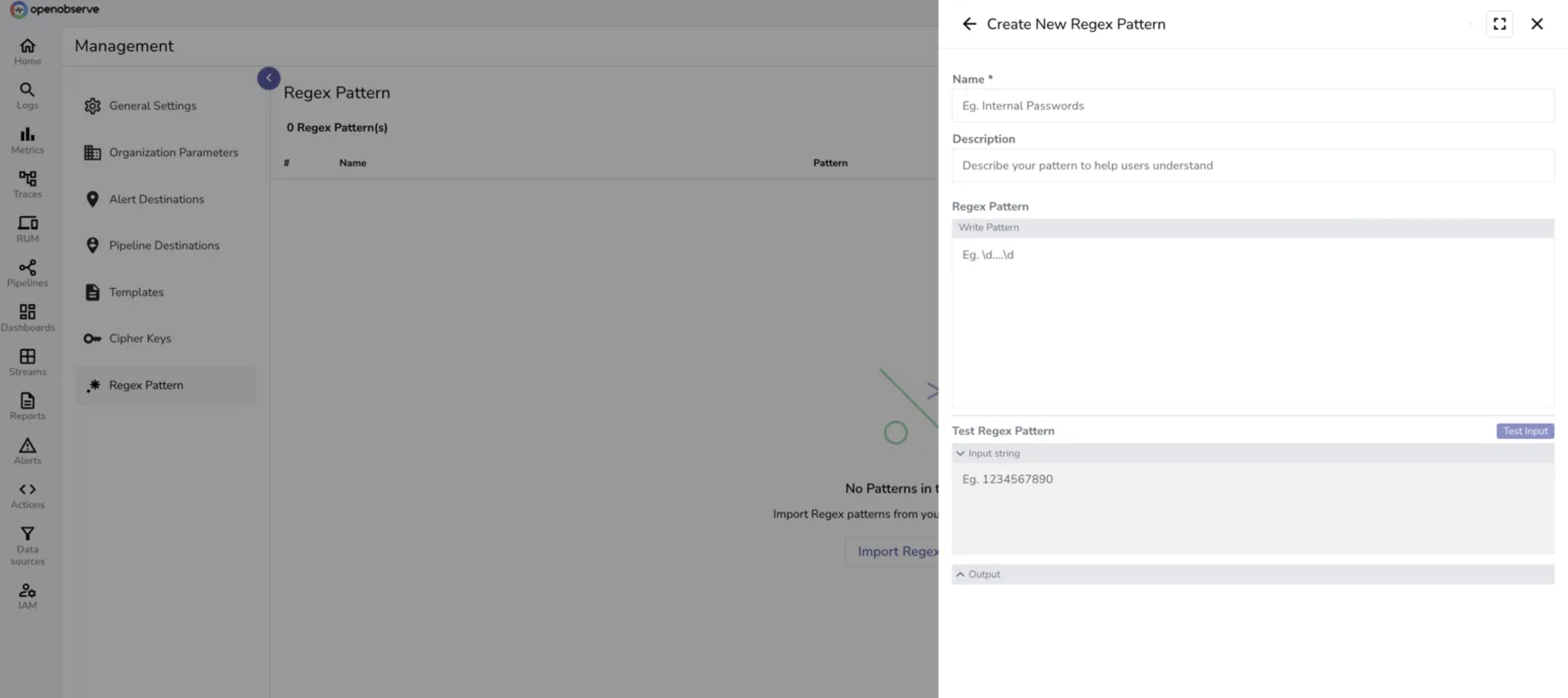 Create regex