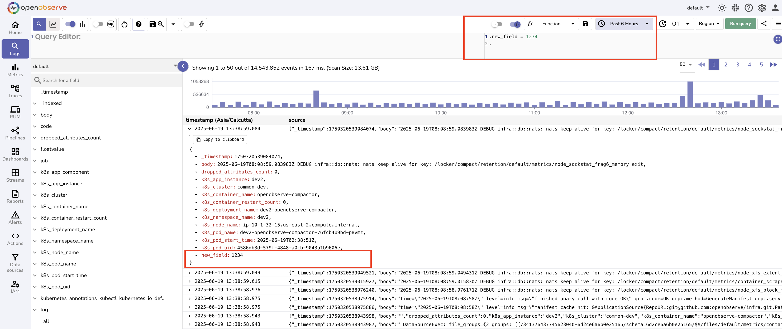  Transform logs with VRL