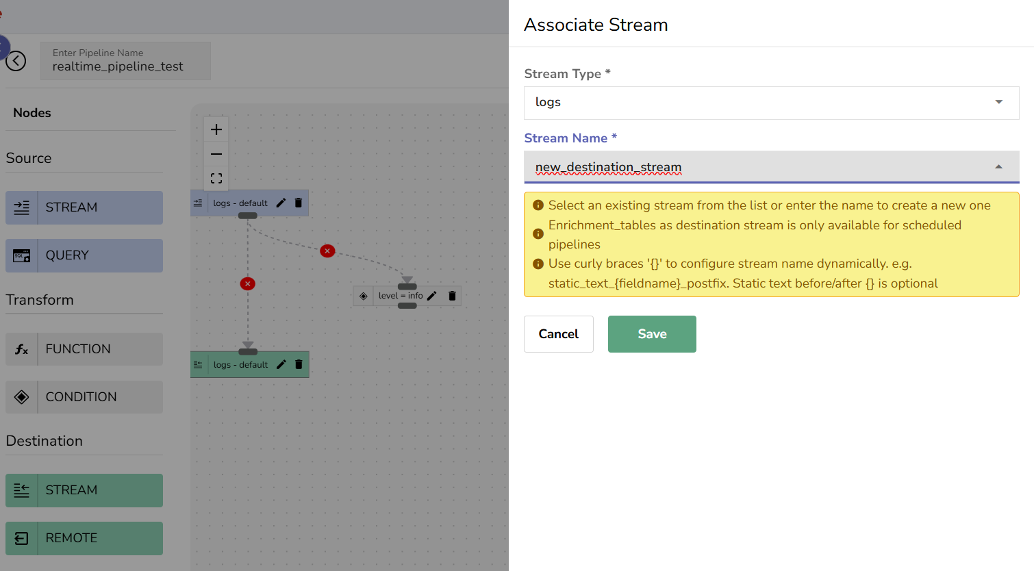 Pipelines in OpenObserve