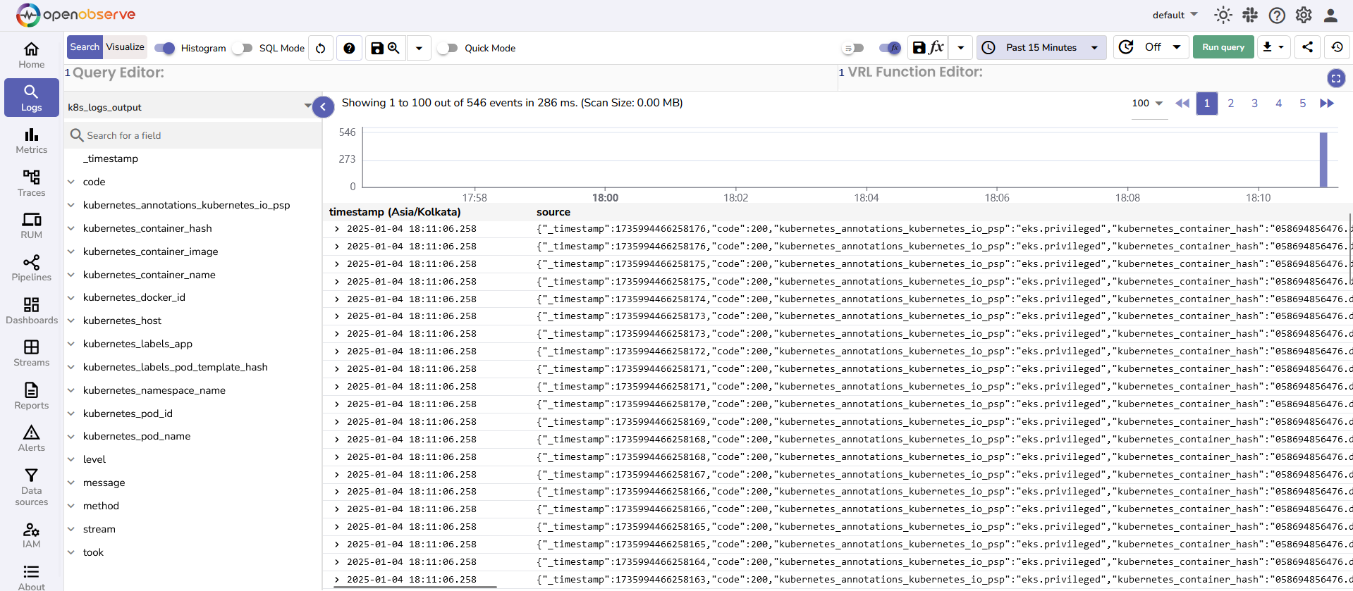 verify output