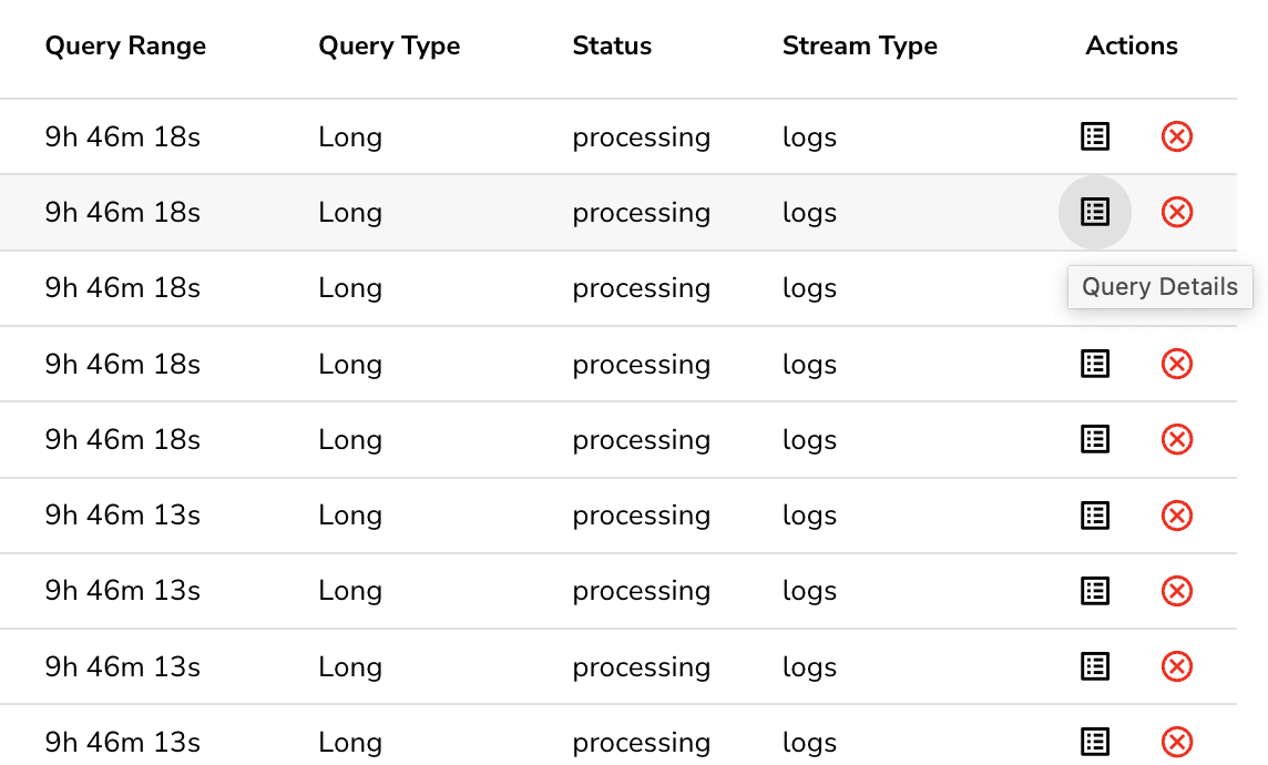 View Query Details