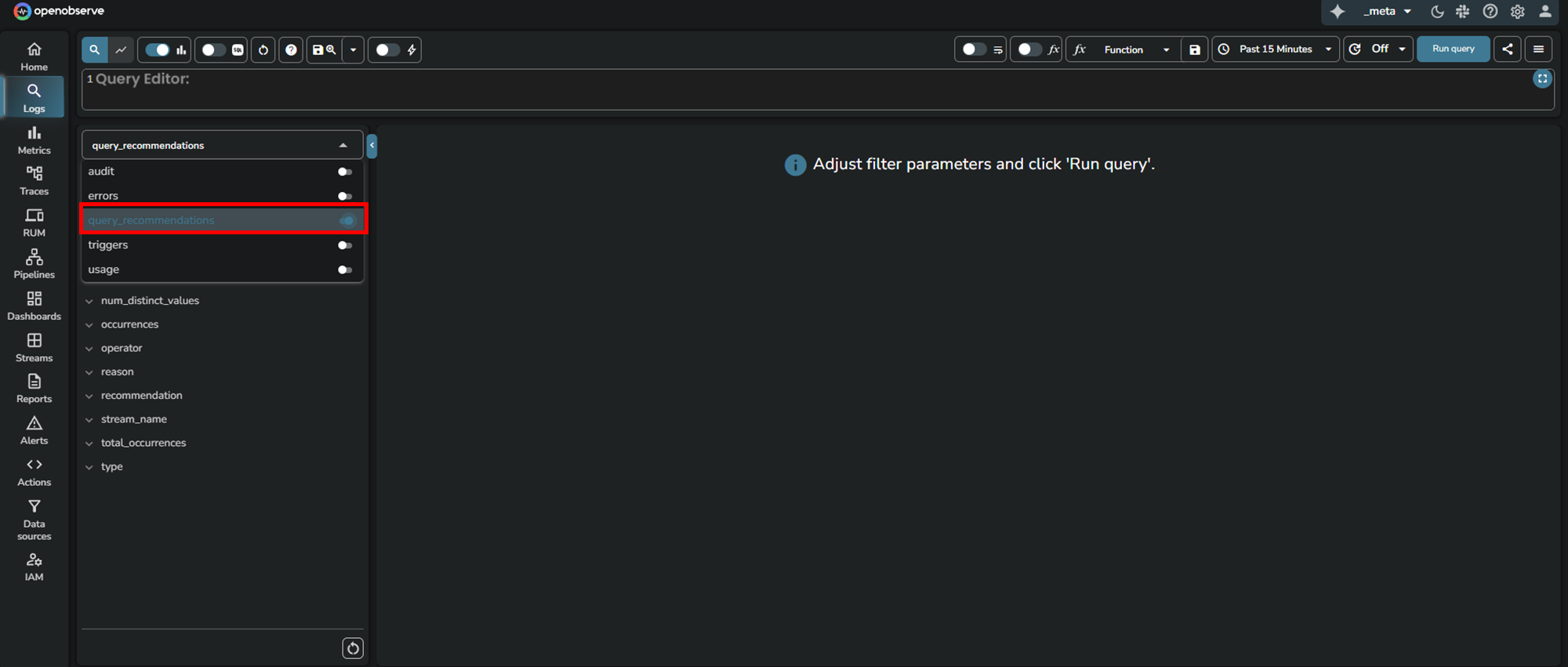 select-query-recommendations