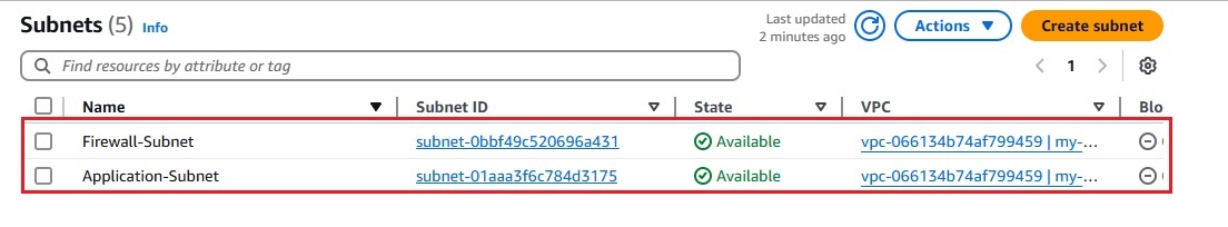 Creating Two Subnets in AWS