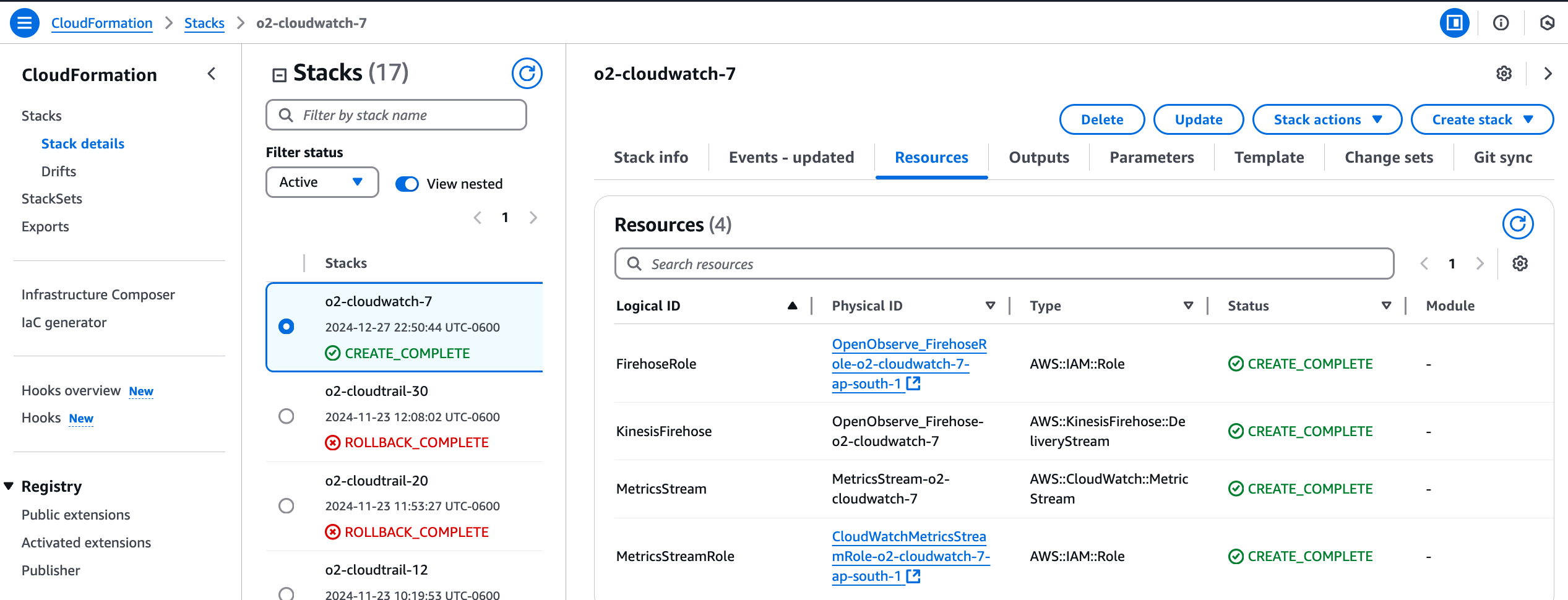 o2 dashboard