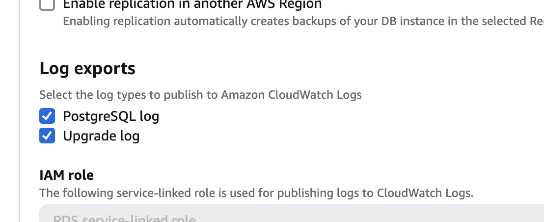 aws rds logs