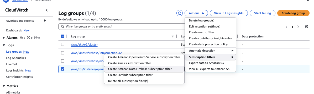 aws rds logs