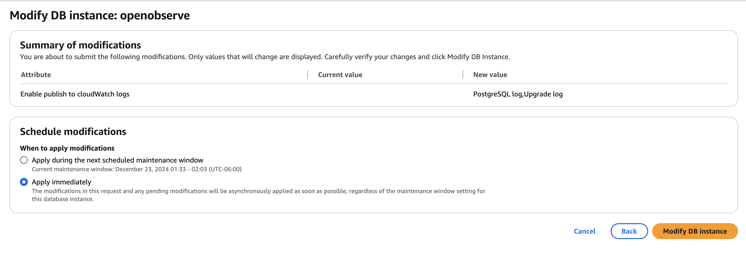 aws rds logs