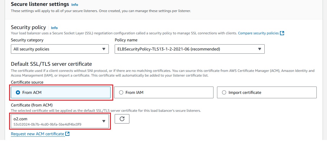 AWS EC2 Console - Import Self-Signed Certificate for ALB