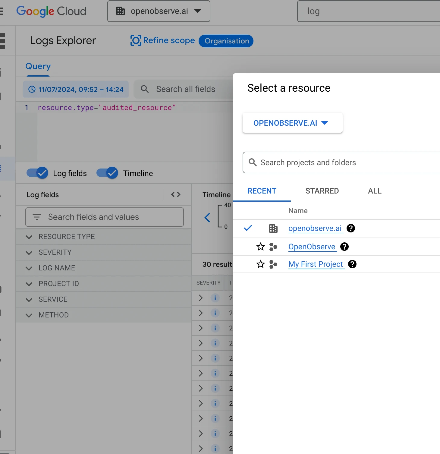 Google Cloud Logs