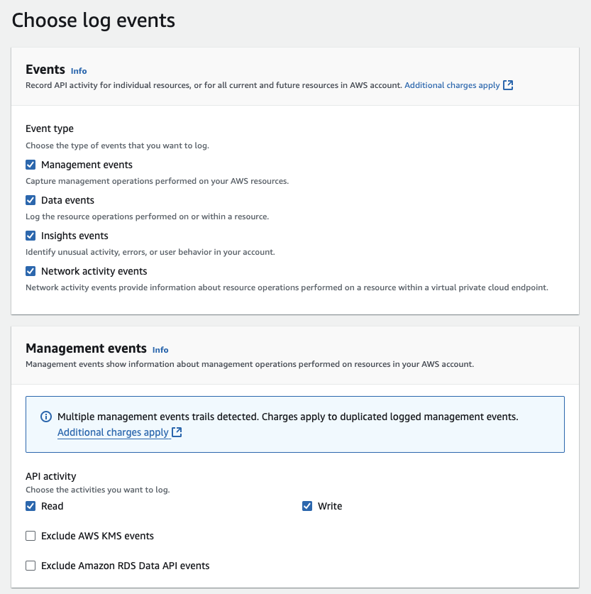 aws dashboard