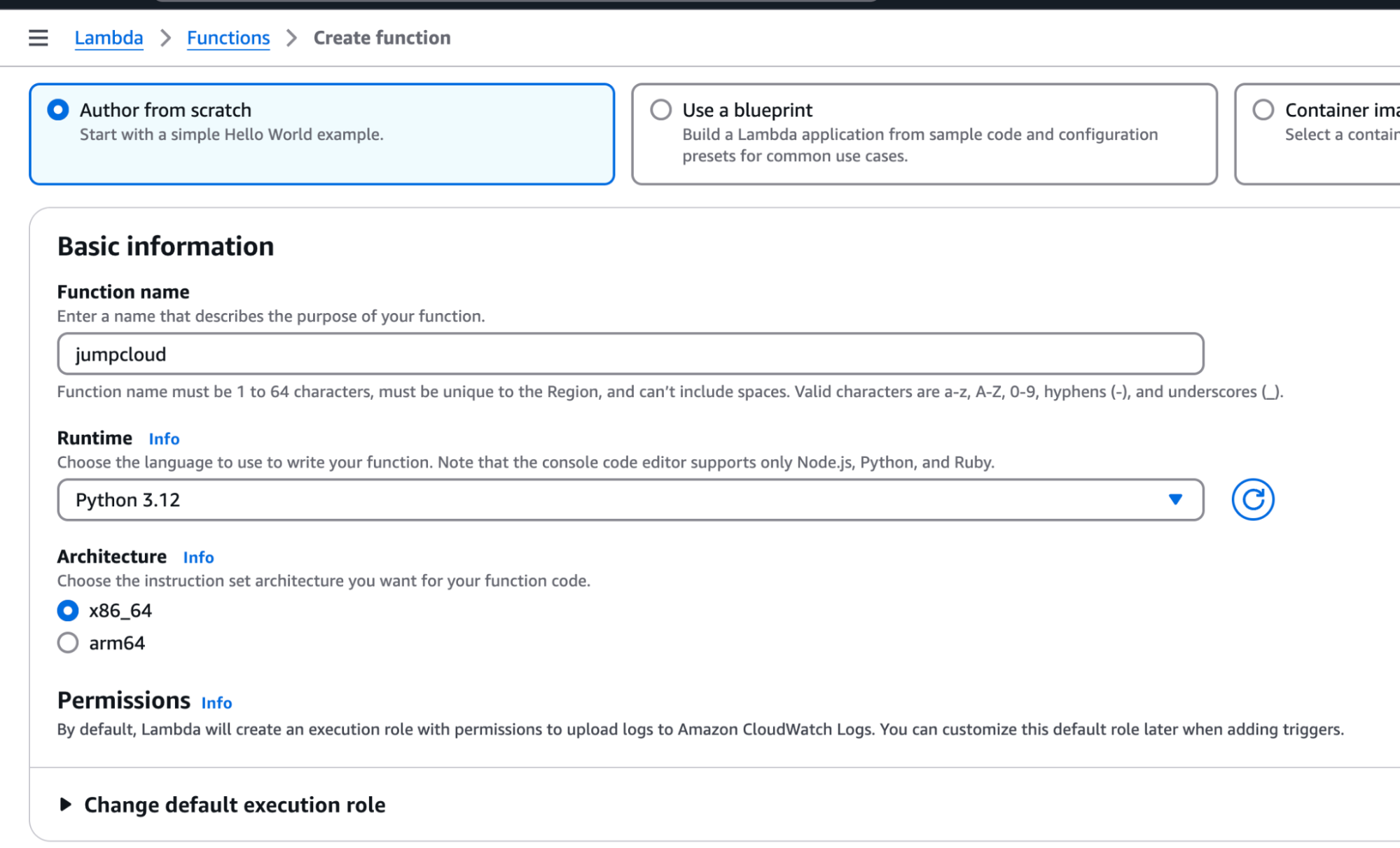 lambda create