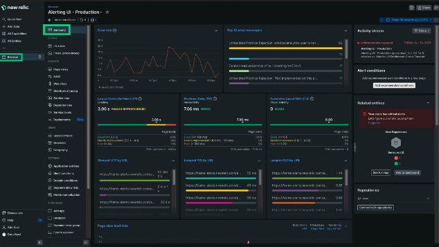 New Relic Browser